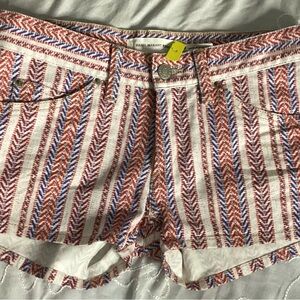 NWOT Isabel Marant Multicolor Striped Jean Shorts 34 or XS-S